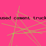 used cement truck